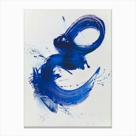 Blue Strokes Canvas Print