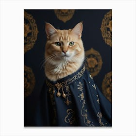 Cat In A Cloak Canvas Print