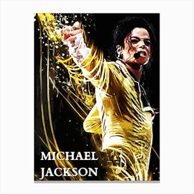 dancce Michael Jackson king of pop music Canvas Print