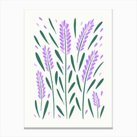 Lavender Flowers Canvas Print