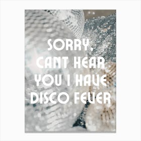 Disco Fever Canvas Print