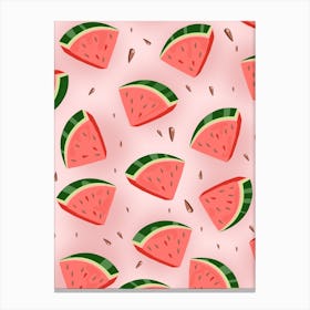 Watermelon Pattern Canvas Print