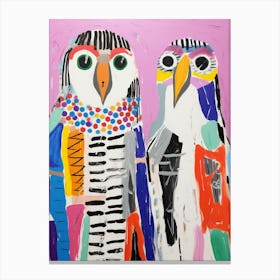 Colourful Kids Animal Art Falcon 3 Canvas Print