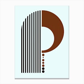 Dubai Grids Minimalist Bauhaus Canvas Print