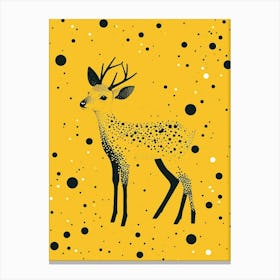 Yellow Deer 2 Canvas Print