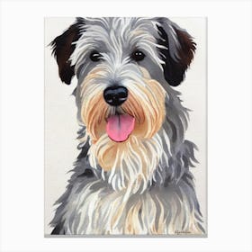 Sealyham Terrier 4 Watercolour dog Canvas Print