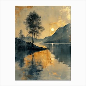 Sunset On The Lake Canvas Print