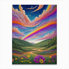 Rainbow In The Sky Canvas Print