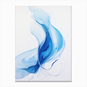 Abstract Blue Painting 1 Canvas Print