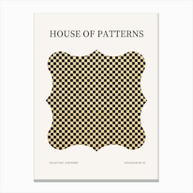 Checkered Pattern Poster 36 Canvas Print