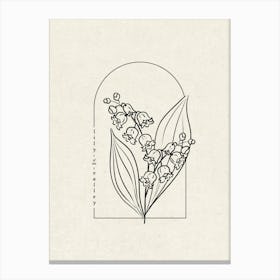 Lily Of The Valley Flower Canvas Print