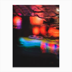 Reflection In A Puddle Canvas Print