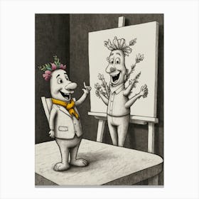 Two Cartoons Canvas Print