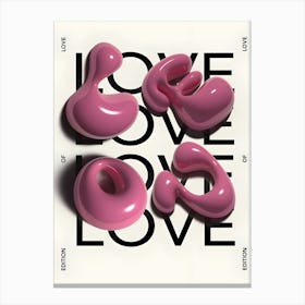 Love Love Love Canvas Print