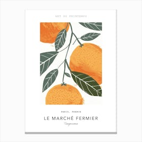 Tangerines Le Marche Fermier Poster 2 Canvas Print
