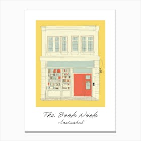 Instanbul The Book Nook Pastel Colours 2 Poster Canvas Print