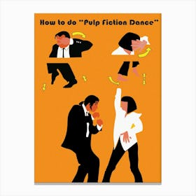 Lets Dance Pulp Fiction Canvas Print