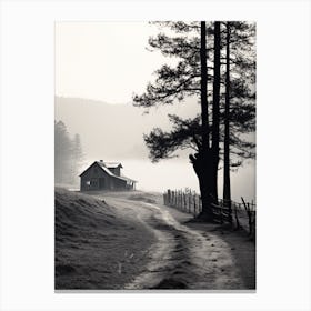 Great Smoky, Black And White Analogue Photograph 2 Canvas Print