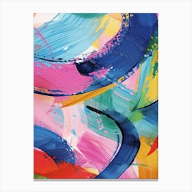 Rainbow Paint Brush Strokes 5 Canvas Print