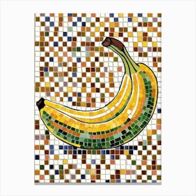 Banana Mosaic Canvas Print