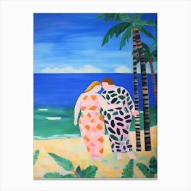 Body Positivity I Do Like To Be Beside The Seaside 7 Canvas Print