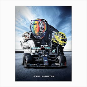 Lewis Hamilton, Formula 1, Mercedes Amg Canvas Print