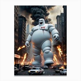 City of Ruin: The Giant Vengeful Rampage Canvas Print