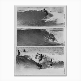 Four Surfers Canvas Print