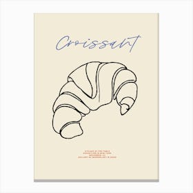 Croissant Canvas Print