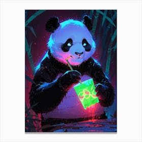 Panda With A Mischievous Glint In 1 Canvas Print