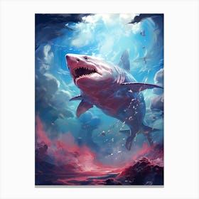Shark In The Sky 1 Canvas Print