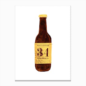 Northbound 34 Oak Smoked Beer Canvas Print