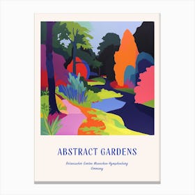 Colourful Gardens Botanischer Garten Muenchen Nymphenburg Germany 3 Blue Poster Canvas Print