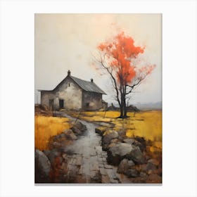 Old Stone Farm Warm Tones 1 Canvas Print