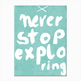 Never Stop  Canvas Print