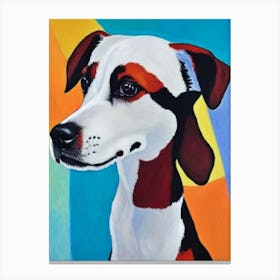 Toy Fox Terrier Fauvist Style dog Canvas Print