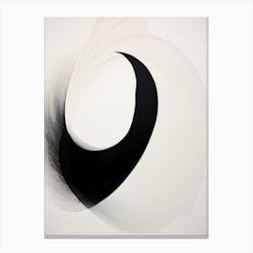 Black And White Swirl Canvas Print