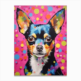Chihuahua Pop Art Inspired 2 Canvas Print