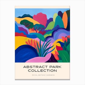 Abstract Park Collection Poster Royal Botanic Gardens Sydney 2 Canvas Print