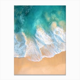 Aerial View Of A Beach 129 Canvas Print