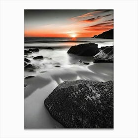 Sunset At The Beach 635 Canvas Print