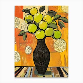 Apples In A Vase Canvas Print