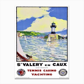 St Valery And Caux, France Canvas Print