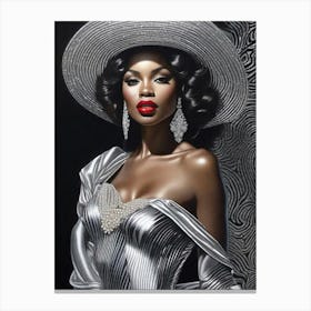Afro-American Beauty Rich Slay 3 Canvas Print