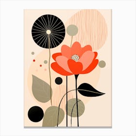 Abstract Flower Painting Canvas Print