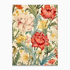 Victorian Floral Wallpaper 11 Canvas Print