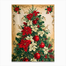 Christmas Tree Tapestry 1 Style William Morris Canvas Print