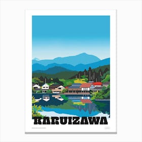 Karuizawa Japan 1 Colourful Travel Poster Canvas Print
