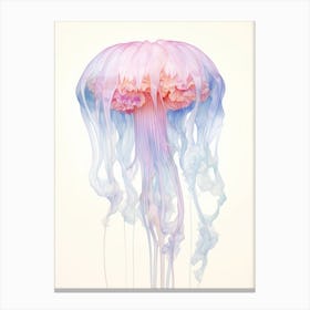 Box Jellyfish Watercolour Painting 6 Canvas Print