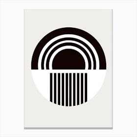 Kinshasa Simplicity Minimalist Bauhaus Canvas Print